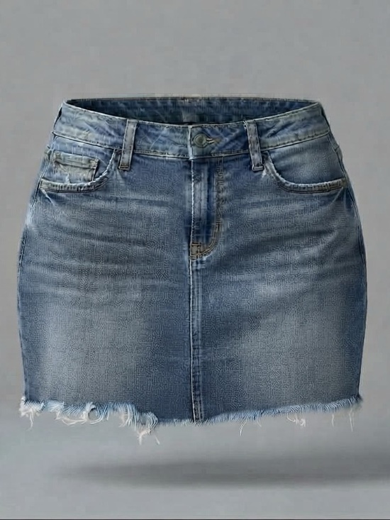 Express Jeans Dresses & Skirts - Women's Light Blue Denim Mini Skirt